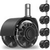 Hifree Ruote Sedia Ufficio 11mm×22mm, 5 pezzi Ultra Silent Rotelle Sedia Ufficio, Ruote