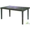 TAVOLO RESINA EFFETTO RATTAN ANTRACITE RETTANGOLARE 150X90XH74 ESTERNO GIARDINO