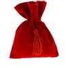 Publilancio srl 12 PZ Sacchetto portaconfetti LAUREA 10x13 cm velluto rosso con nappina