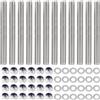 TTYSHIP® 12 Pezzi Barra Filettata M8 304 in Acciaio Inox Barra Filettata M8 x