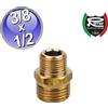 ICMA Niples ridotto MM da 3/8'' x 1/2'' in ottone giallo