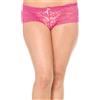 Leg Avenue - da donna - Plus Size Elasticizzato In Pizzo, con tanga Rosa rosa 2X