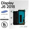 SAMSUNG DISPLAY J6 2018 J600 ORIGINALE ASSEMBLED NERO TOUCH SCREEN SCHERMO