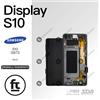 SAMSUNG DISPLAY S10 G973 ORIGINAL ASSEMBLED FRAME NERO TOUCH SCREEN SCHERMO