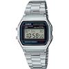 CASIO OROLOGIO DA POLSO DIGITALE UNISEX A158WA-1DF ACCIAIO INOX VINTAGE