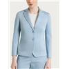 Ragno Blazer Ragno Donna con due bottoni in Satin Power DN22GA - Dusty Blue