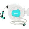 Outsunny Avvolgitubo Automatico a Parete e Portatile 25+2 m con Blocco e 7 Getti