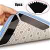 8 Pz / Set Riutilizzabile Tappeto Pinze Angolo Area Gomma Anti- Arricciato