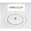 KIT PIATTO IN VETRO PER MICROONDE (DIAMETRO 31,5 CM) + ANELLO DI SUPPORTO