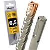 Amboss Werkzeuge Punta SDS Plus per trapano a percussione 4 taglienti PGM Ø 6,5 mm x 140