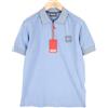 Diesel T-Aragon T-Shirt L Polo Manica Corta Mezza Zip Azzurro Prezzo €150