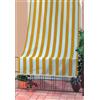 F.LLI CARILLO Tenda da sole tenda antimosche 140x250h Bianco/Giallo ID1819 RIO