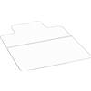 VEVOR Tappetino per Sedia con Bordo 1230 x 914 mm Tappeto Sedia Ufficio per Pavimenti in Moquette a Pelo Corto, Tappeto Protettivo Trasparente per Pavimenti in Plastica con Borchie, Facile da Pulire