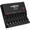 ANSMANN Caricabatterie Powerline 8 universale - Caricatore 1-8 batterie ricaricabili stilo AA e ministilo AAA
