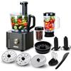 TopStrong Robot da Cucina, Robot Cucina 1100W, Robot Cucina Multifunzione Compatto,11 in 1 Food Processor(frullatore, spremiagrumi e macinacaffè)