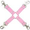 Sexyfollie Fetish Hogtie Plus Pink da collegare manette e cavigliere Accessorio Bondage ecopelle