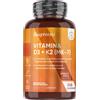 WeightWorld Vitamina D3 K2 1 Compressa al Giorno 2000UI di Colecalciferolo 200μg di