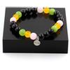 Gioielli Pietre E Minerali. Bracciale Perle Agata Gialla + Quarzo Rosa + Peridoto + Agata