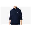 LACOSTE Pullover Uomo Lacoste Cotone Mezza Zip Collo Alto AH9501 166 Blu