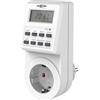 ANSMANN Timer, timer settimanale AES6 programmabile individualmente con display LCD, 3680 W, timer digitale con 18 tempi di commutazione preprogrammati, funzione casuale e modalità ora legale