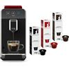 Caffitaly System Macchina da Caffe' Luna S32R Rossa e nera con Omaggio