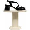 GIANMARCO SORELLI 3058/ROMY sandalo donna nero vernice Made in Italy