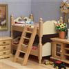 1/12 Letto A Castello In Legno Con Scaletta, Elegante Decorazione Per La
