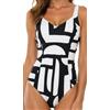 Triumph Costume Intero Donna con Ferretto Contenitivo Coppe C D Nero Dimagrante