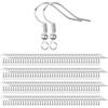 Meet-Shop Ganci per Orecchini,Argento Sterling 925 Gancio Orecchini 200 Pezzi Filo per O