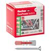 Fischer Tasselli fischer tassello muro DUO-POWER 5 S con vite 5x25mm confezione 100pz.