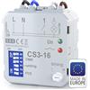 Elektrobock Interruttore temporizzato ELEKTROBOCK CS3-16 | relè temporizzato 230 V 16 A | adatto per LED | lunga durata | Relè multifunzione con 8 funzioni | controllo di ventilatori e pompe di circolazione