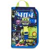 Mitama Astuccio Scuola 4 Zip, Blu, Portapenne Triplo Scomparto Completo Di Penne, Matite, Colori, Accessori Zaino, Scuola Elementare, Bambino