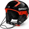 Briko (ZIOIO) Slalom, Helmet Unisex Adulti, Sh Black Orange Fluo, 52