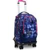 Seven Trolley Scuola Jack 4 Ruote, Viola, Love Your Soul, 3 in 1, Triplo Uso, Zaino Con Carrello Sganciabile e Crossover System, Zaini & Trolley, Scuola & Tempo libero, Bambina Ragazza