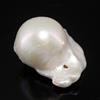 Senza marchio Moonlight White 14,9x11,9x9,5 mm barocco "Cook Islands" Keshi Pearl forato