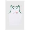 Champion Canotta ringer donna con grafica - Top senza maniche in cotone stile sp