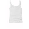 Champion Canotta Donna Icons a Costina Stretch Panna - Vestibilità Fitted con Logo Ricama