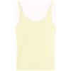 Champion Canotta Donna Icons a Costina Stretch Giallo - Vestibilità Fitted con Logo Ricam