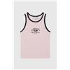 Champion Canotta ringer donna con grafica - Top senza maniche in cotone stile sp