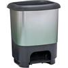GREAT PLASTIC - Pattumiera in plastica, Piccola, Colore: Nero
