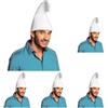 Boland - Cappello Da Gnomo, Colore: Bianco (Confezione da 5)