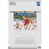 Vervaco Kit Calendario Dell'avvento Punto Croce Prestampato BAMBI CON UCCELLO Set Ricamo Principianti Decorativi Per Pareti ca. 53 x 40 cm DIY Natale Decorazioni Casa Particolari Regalo Creativo