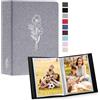 Lanpn Album Fotografico 10x15 50 con Tasche 2 Confezioni, Piccolo Mini