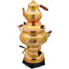 Senza marchio %100 Rame Samovar Gold TEA BOILER 220V Semaver Teiera Elettrica 5,2 lt -5,5 qt