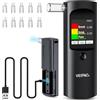 Veipao Etilometro Portatile Certificato Alcol Test Patente Auto Uso Professionale