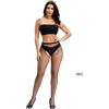 Desirnoir Collant a Rete Open Crotch Cavallo Aperto Sexy Nero Ouvert Calze Taglia Unica