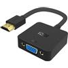 ICZI Adattatore HDMI a VGA, 1080p 60hz Full HD Convertitore HDMI Maschio to VGA