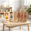 Corpo umano, set di gioco , puzzle in legno a scheletro, giocattoli per bambini