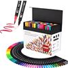 hhhouu 100 Colori Brush Pen Lettering Pennarelli Doppia Punta Fine Acquerellabil