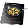 Amzchef Piastra ad induzione,AMZCHEF piano Cottura a induzione elettrica con superficie